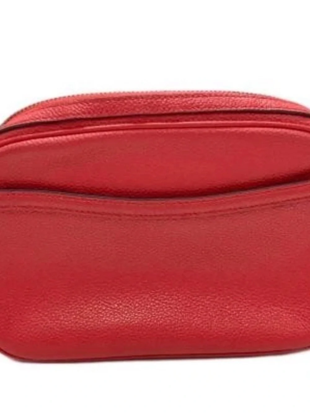 Coach F25922 Pebbled Leather red isa chain Crossbody Bag w/dust bag